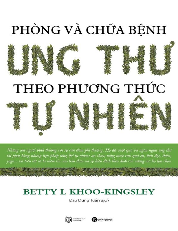 Phòng và chữa bệnh ung thư theo phương thức tự nhiên